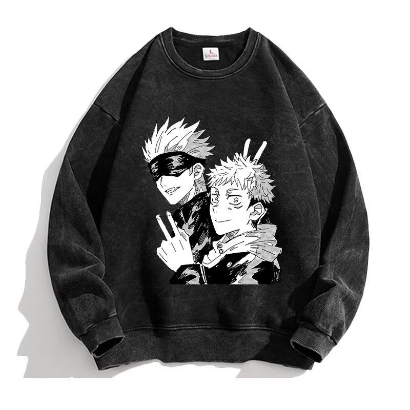 Damen Sweatshirt mit kreativem Anime-Motiv