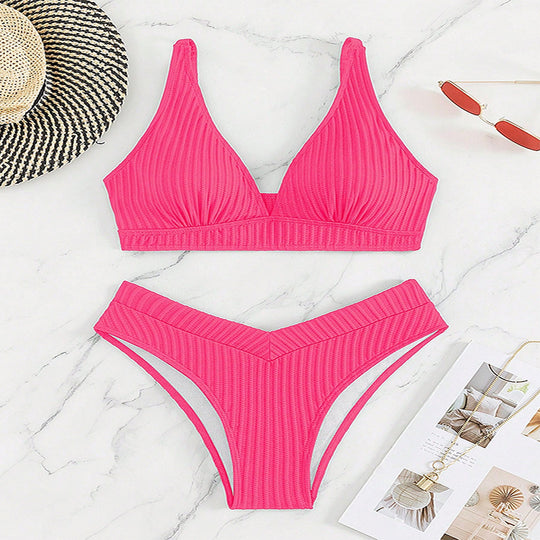 Damen Push-Up Bikini-Set mit vorteilhaftem High-Waist-Schnitt R&B
