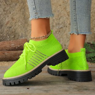 Damen Atmungsaktive und bequeme Sneaker mit auffälliger Sohle R&B