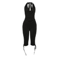 Damen Jumpsuit mit raffinierten Raffungselementen und stilvollen BindR&Bändern R&B