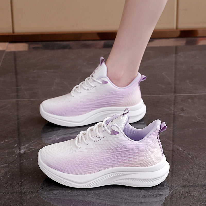 Damen sportliche Sneakers mit atmungsaktivem Obermaterial und komfortabler Dämpfung R&B