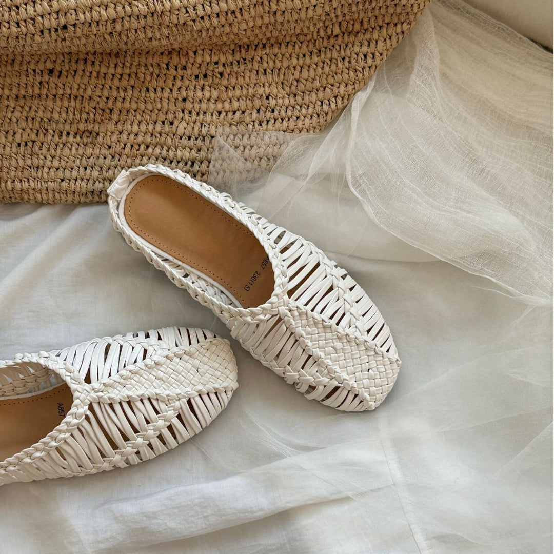 Damen Ausgefallene Leichtgewicht-Sandalen im kunstvollen Geflecht-Design R&B