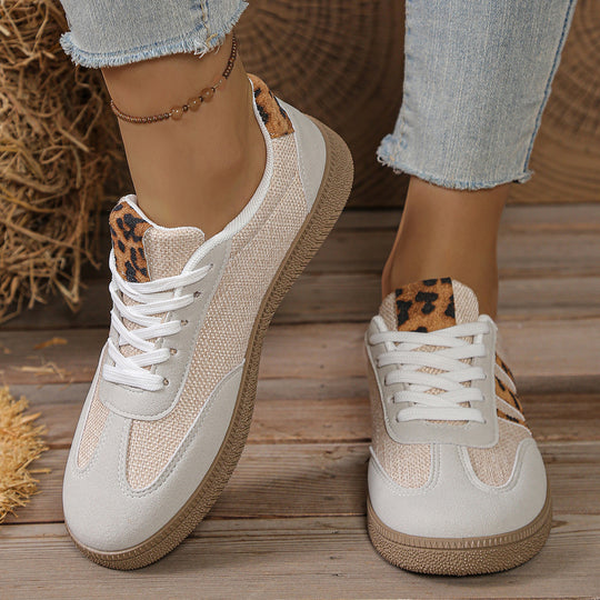 Damen Sneakers im modischen Leo-Design mit komfortabler Sohle R&B