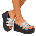 Damen Glamouröse Wedge-Sandaletten R&B