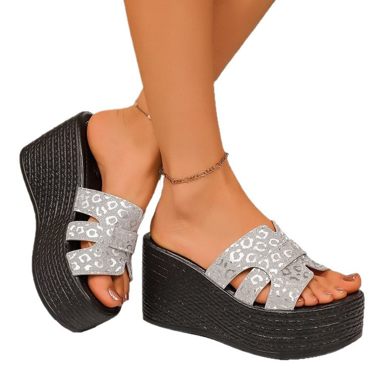 Damen Glamouröse Wedge-Sandaletten R&B