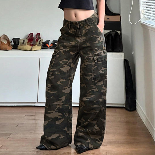 Damen Cargo-Hose mit weitem Schnitt und praktischen Seitentaschen R&B