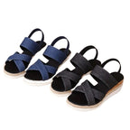 Damen Wedge-Sandalen mit elastischen Riemen und komfortablem Fußbett R&B