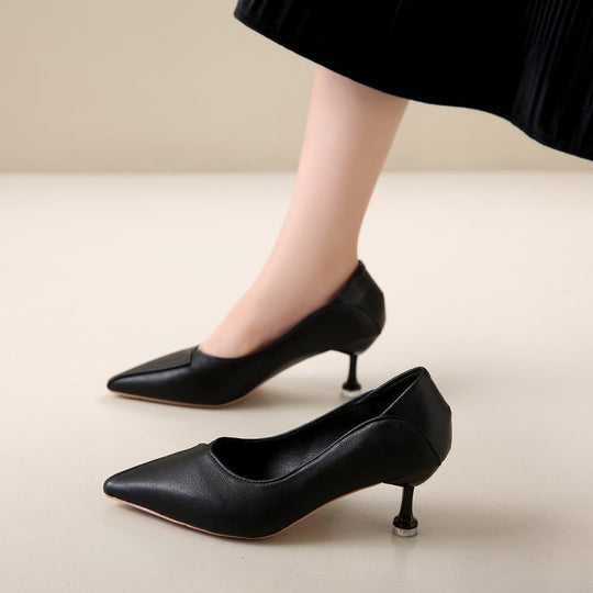 Damen elegante Spitzen Pumps mit einzigartigem Absatz R&B