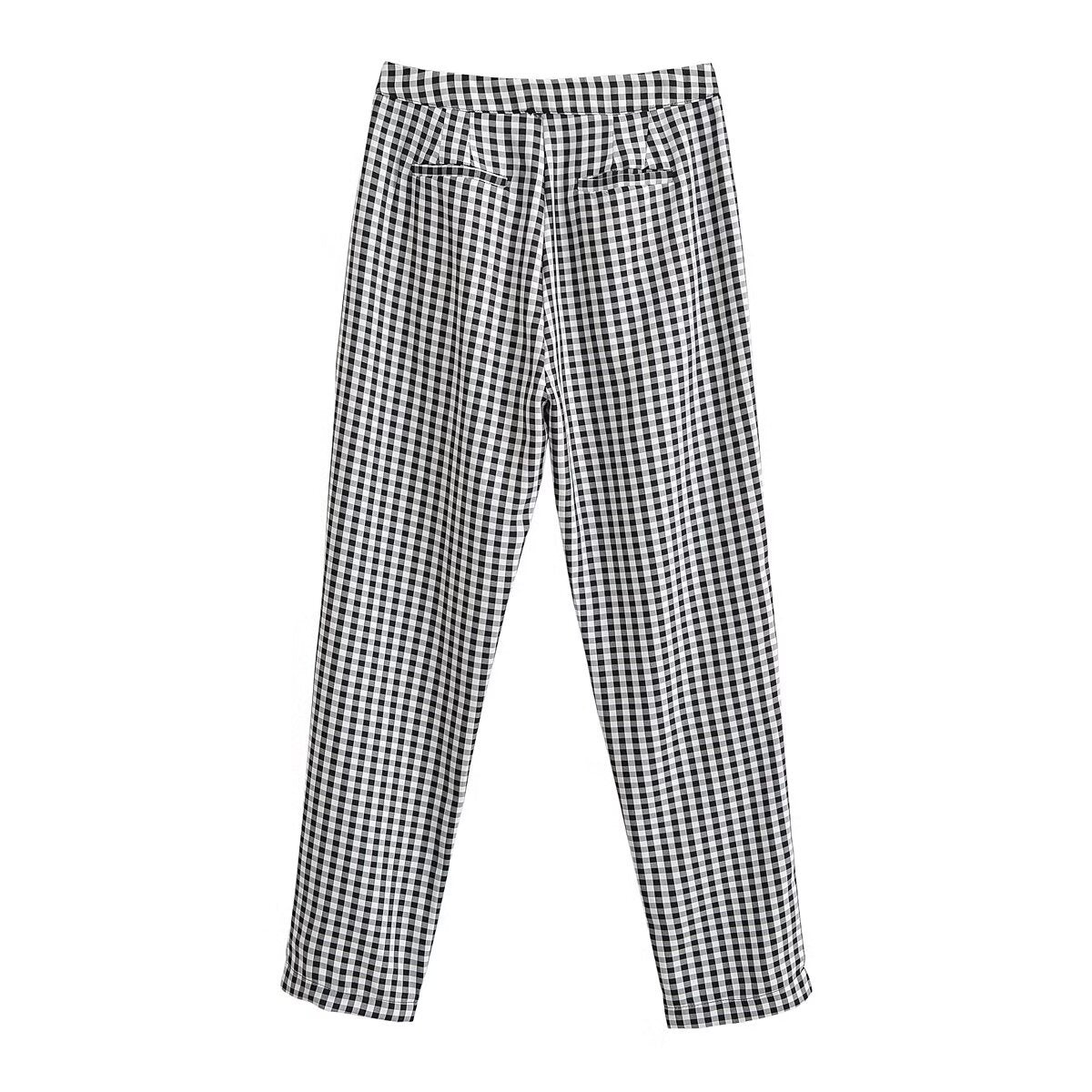 Damen karierten Hose mit lockerem Schnitt R&B