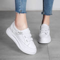 Damen Bequeme Slip-On Sneakers mit elastischen Riemen