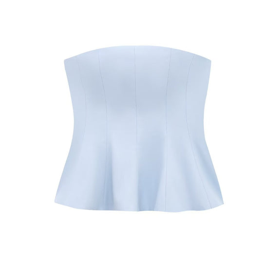 Damen Bustier-Oberteil mit figurformendem Schnitt und elegantem Plissee R&B