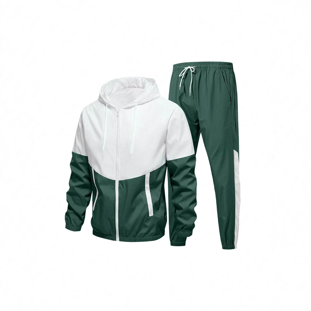 Herren Sportanzug mit atmungsaktiver Jacke und elastischen Jogginghosen