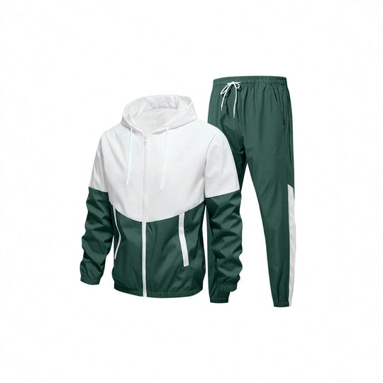 Herren Sportanzug mit atmungsaktiver Jacke und elastischen Jogginghosen R&B