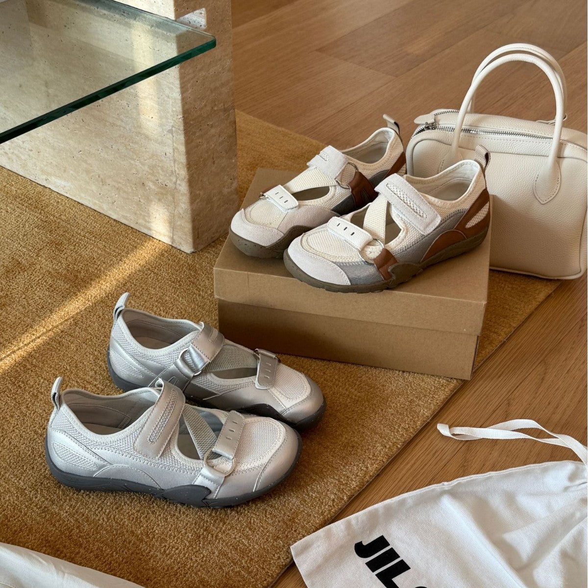 Damen Sportliche Halbschuhe mit verstellbaren Riemen und rutschfester Sohle