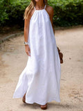 Damen Maxikleid mit Spaghettiträgern und elegantem fließendem Schnitt R&B