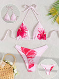Damen Triangel-Bikini mit floralen Mustern R&B