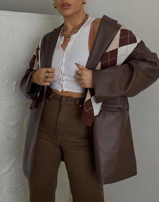 Damen Cropped Top mit Knopfdetails und sportlichem Schnitt R&B