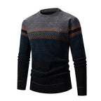 Herren modischer Pullover mit einzigartigem Strukturdesign und mehrfarbigem Muster