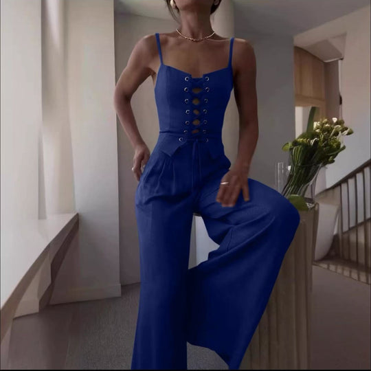 Damen Korsettbluse mit Schnüroptik R&B