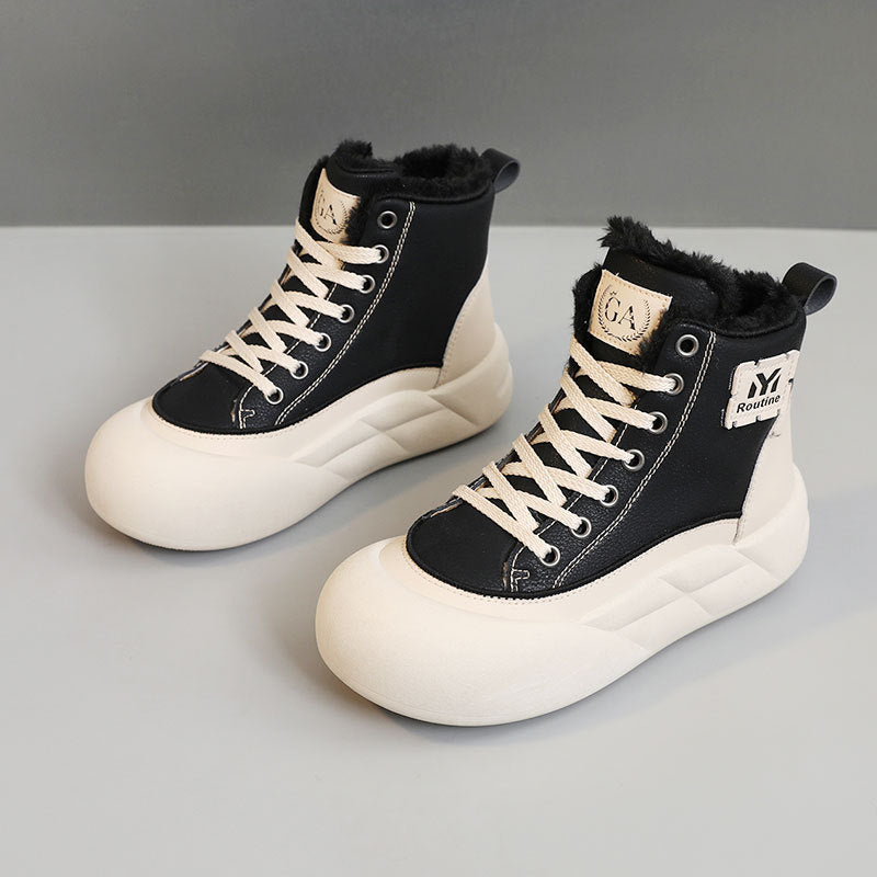 Damen modische Höhen-Sneaker mit weichem Futter und elastischer Sohle R&B