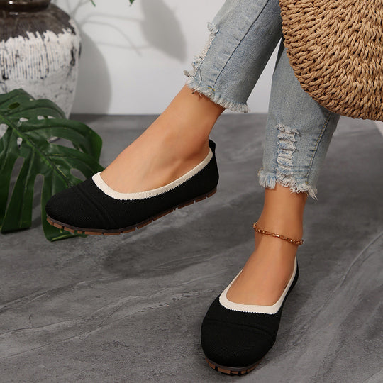 Damen Atmungsaktive Slip-On Ballerinas mit flexiblem Sohlenprofil R&B