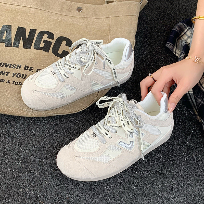 Damen Sportliche Sneakers mit atmungsaktivem Mesh-Obermaterial und rutschfester Sohle R&B