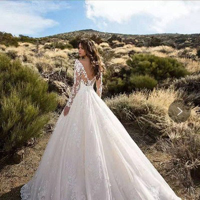 R&B | Elegante weiße Braut Hochzeitskleid
