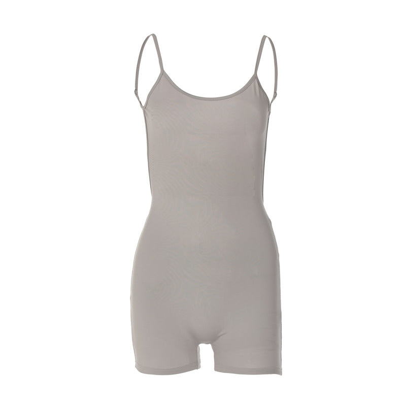 Damen Bodysuit mit schmalem Schnitt und feinen Spaghetti-Trägern R&B