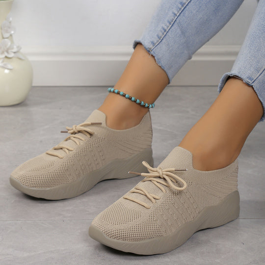 Damen atmungsaktive Slip-On Sportschuhe mit flexiblem Obermaterial R&B