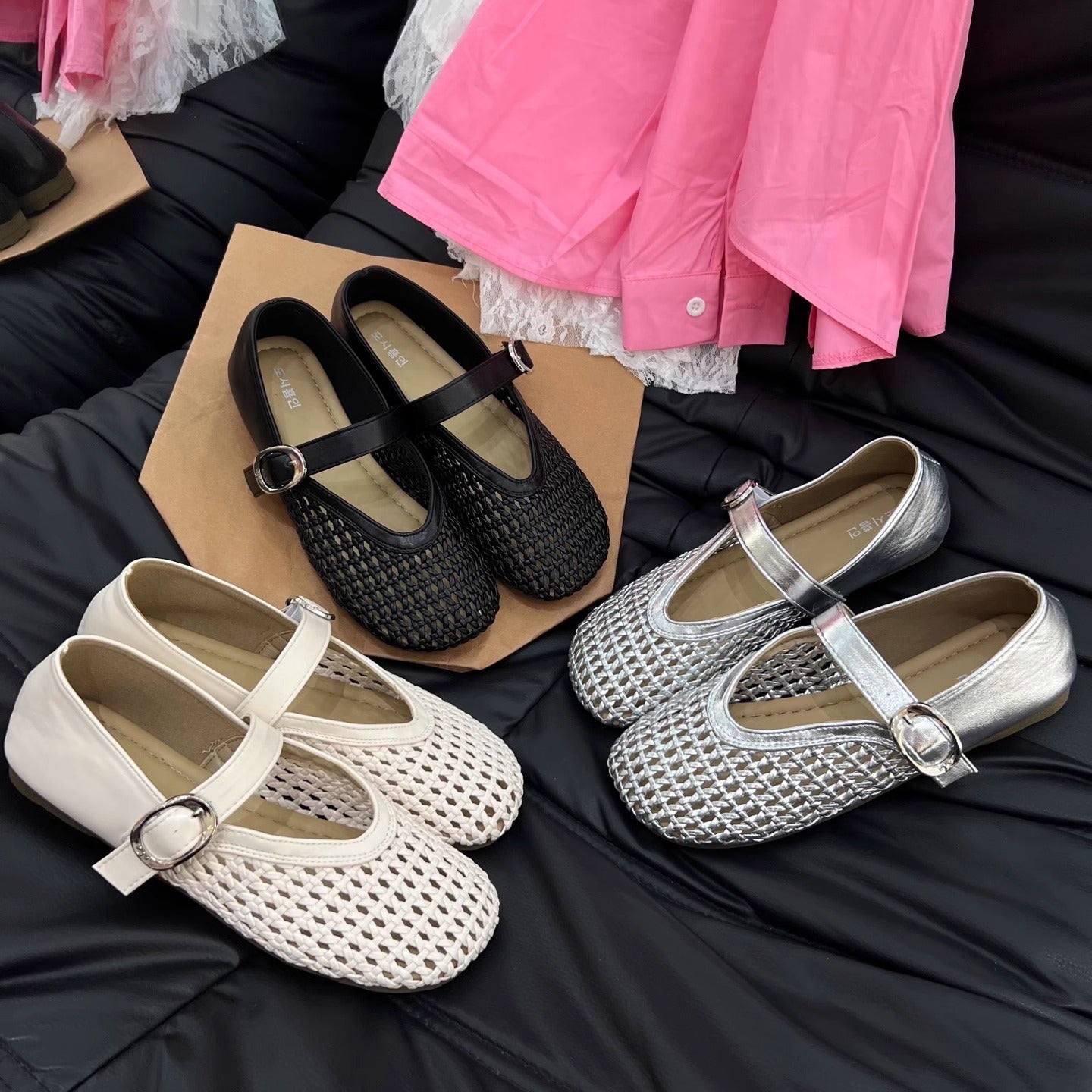 Damen Riemchenpumps mit luftigem Netzdesign und elegantem Riemen R&B