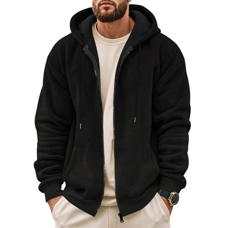 Herren Fleece-Hoodie mit praktischen Taschen R&B