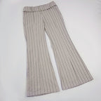 Damen Flared Hose mit eleganten Streifen und tailliertem Schnitt R&B