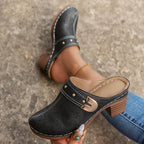 Damen Clogs mit atmungsaktivem Design und eleganten Perforationen R&B