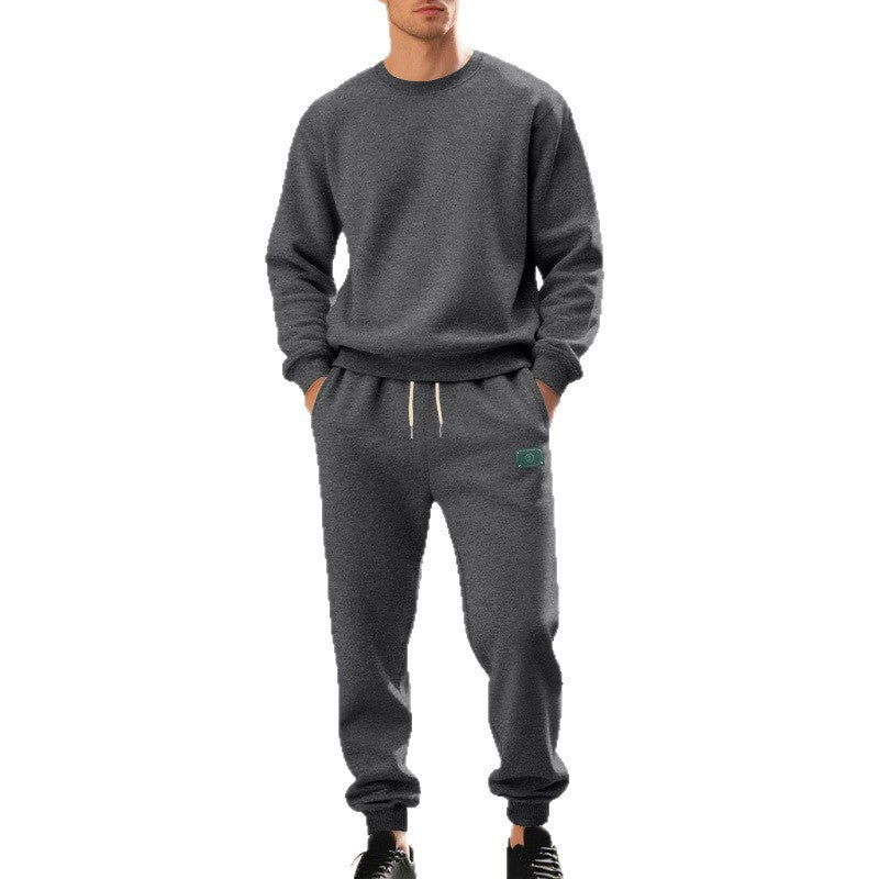 Herren sportliches Freizeit-Set mit Rundhalsausschnitt und elastischem Bund R&B