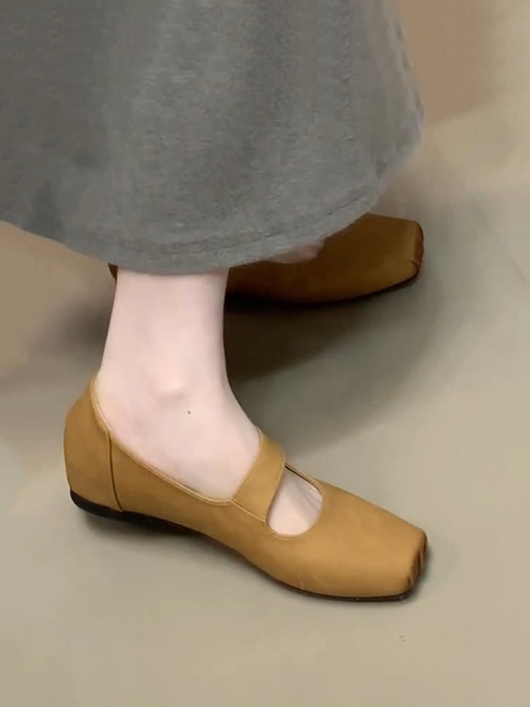 Damen Ballerinas mit verstellbarem Riemen und flexiblem Komfortfußbett R&B