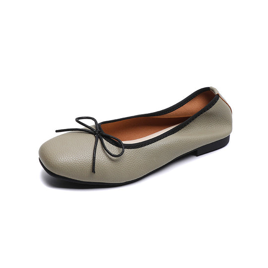 Damen Ballerinas mit elegantem Schleifenakzent und hochwertigem Obermaterial R&B