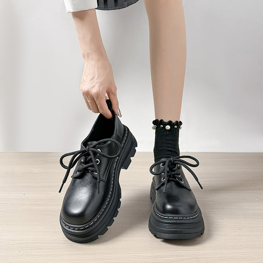 Damen Schnürschuhe mit robustem Plateau und stylishem Design R&B