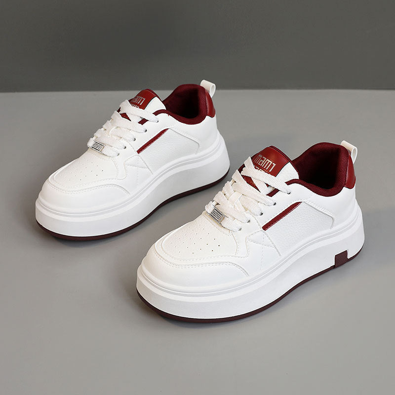 Damen modische Sneakers mit dämpfendem Komfort und trendiger Plateausohle R&B