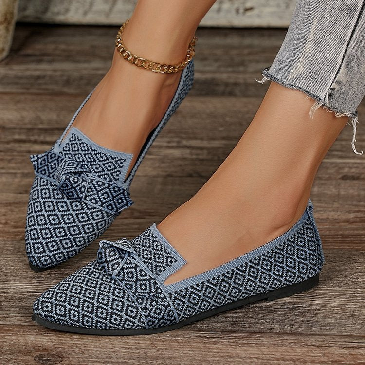 Damen Modische Ballerinas mit dekorativem Schleifen-Detail R&B