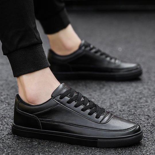 Herren Leder Sneakers mit minimalistischen Design und rutschfester Sohle R&B