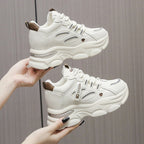Damen Sportliche Chunky Sneakers mit atmungsaktiver Obermaterialkombination