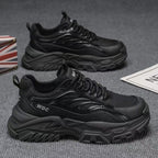 Damen Chunky Sneakers mit atmungsaktiver Mesh-Oberfläche und stoßdämpfender Sohle
