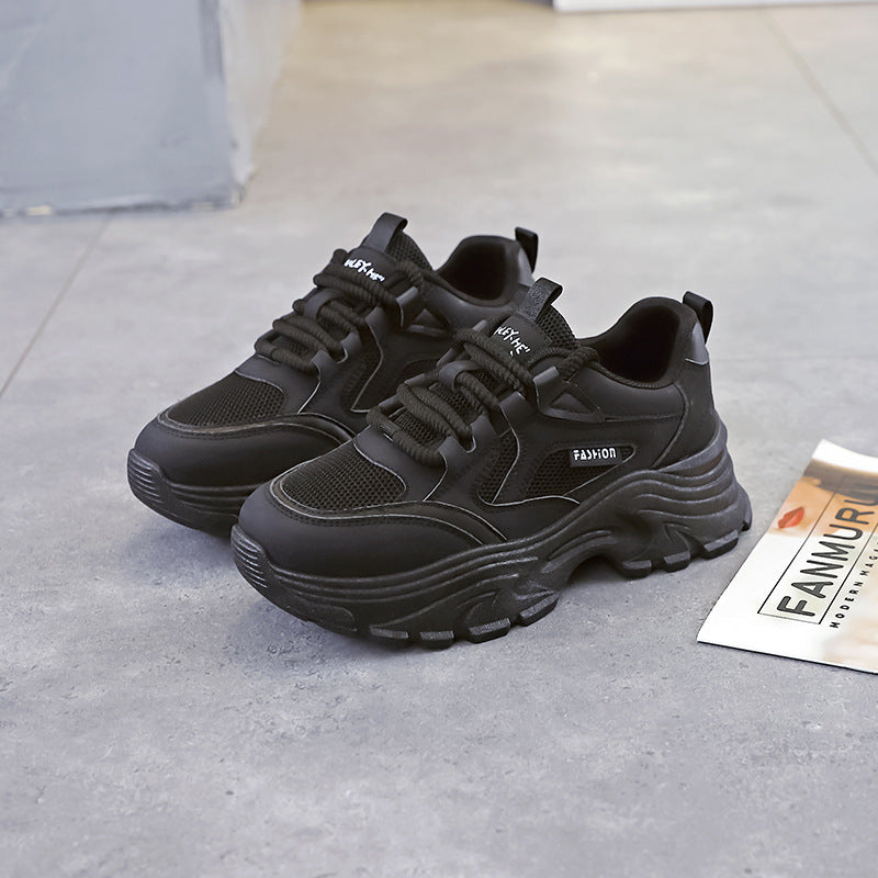 Damen Chunky Sneakers mit atmungsaktivem Mesh-Einsatz und dämpfender Sohle R&B