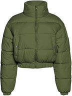 Damen gesteppte Winterjacke mit Kapuze R&B