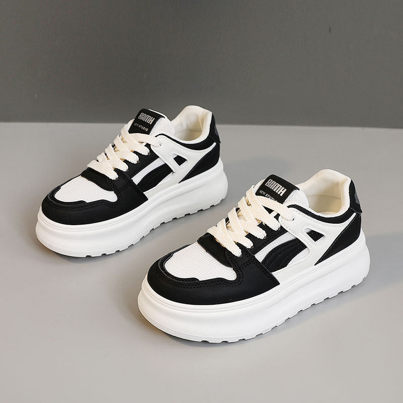 Damen modische Chunky Sneakers mit atmungsaktiver Mesh-Oberfläche und robustem Profil R&B
