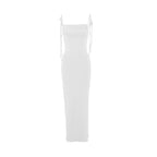 Damen Elegantes Wickelkleid mit tiefem Rückenausschnitt und zarten Bindändern