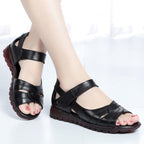 Damen Komfortable Sandalen mit verstellbarem Riemchen und gepolsterter Sohle R&B