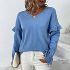 R&B | Einfarbiger Strickpullover Für Kalte Tage