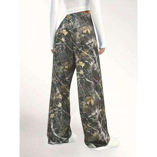 Damen Camouflage weite Hose R&B