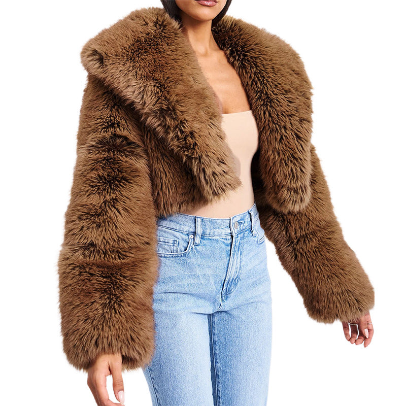 Damen Kunstfell Jacke R&B